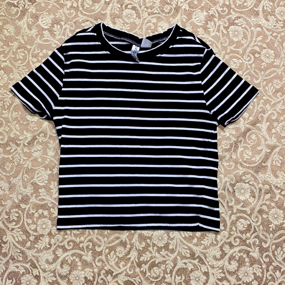 H&M striped basic tee